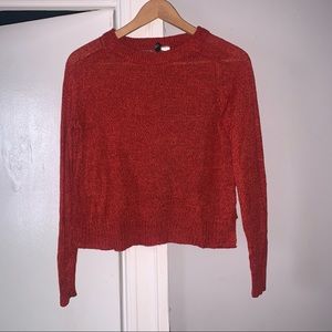 Burnt orange lightweight sweater